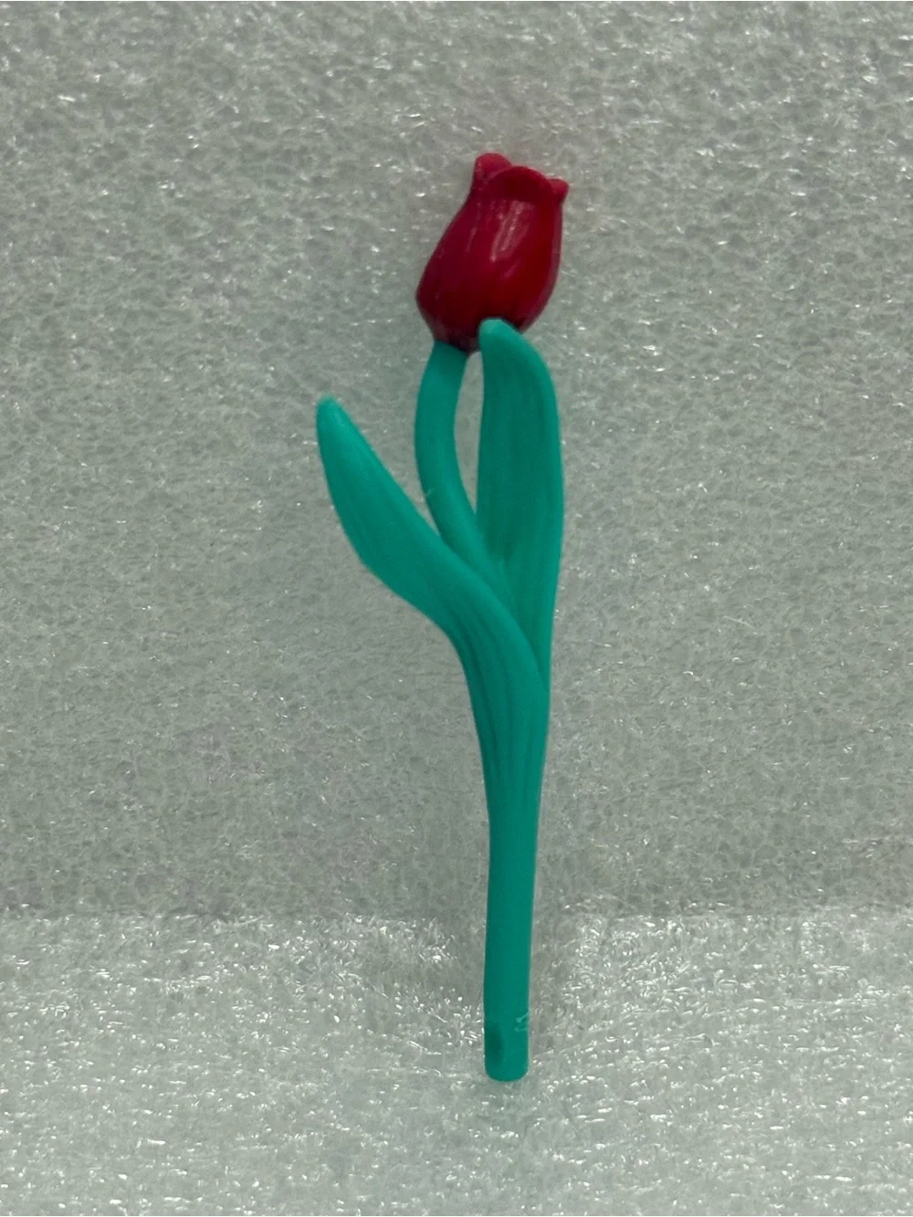 Barbie Long Stem red Tulip Flower Garden Bud Replacement Preowned